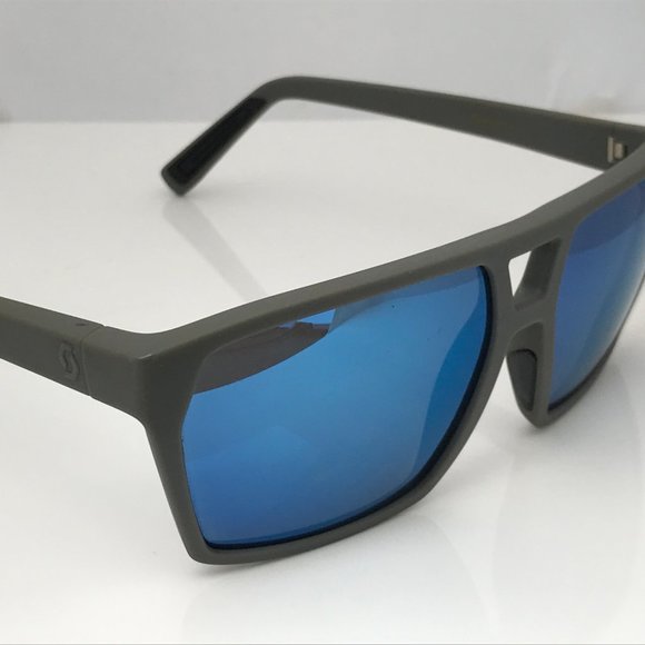 Scott Tune Men Sunglasses Blue Mirror Lenses Gray - Picture 4 of 16
